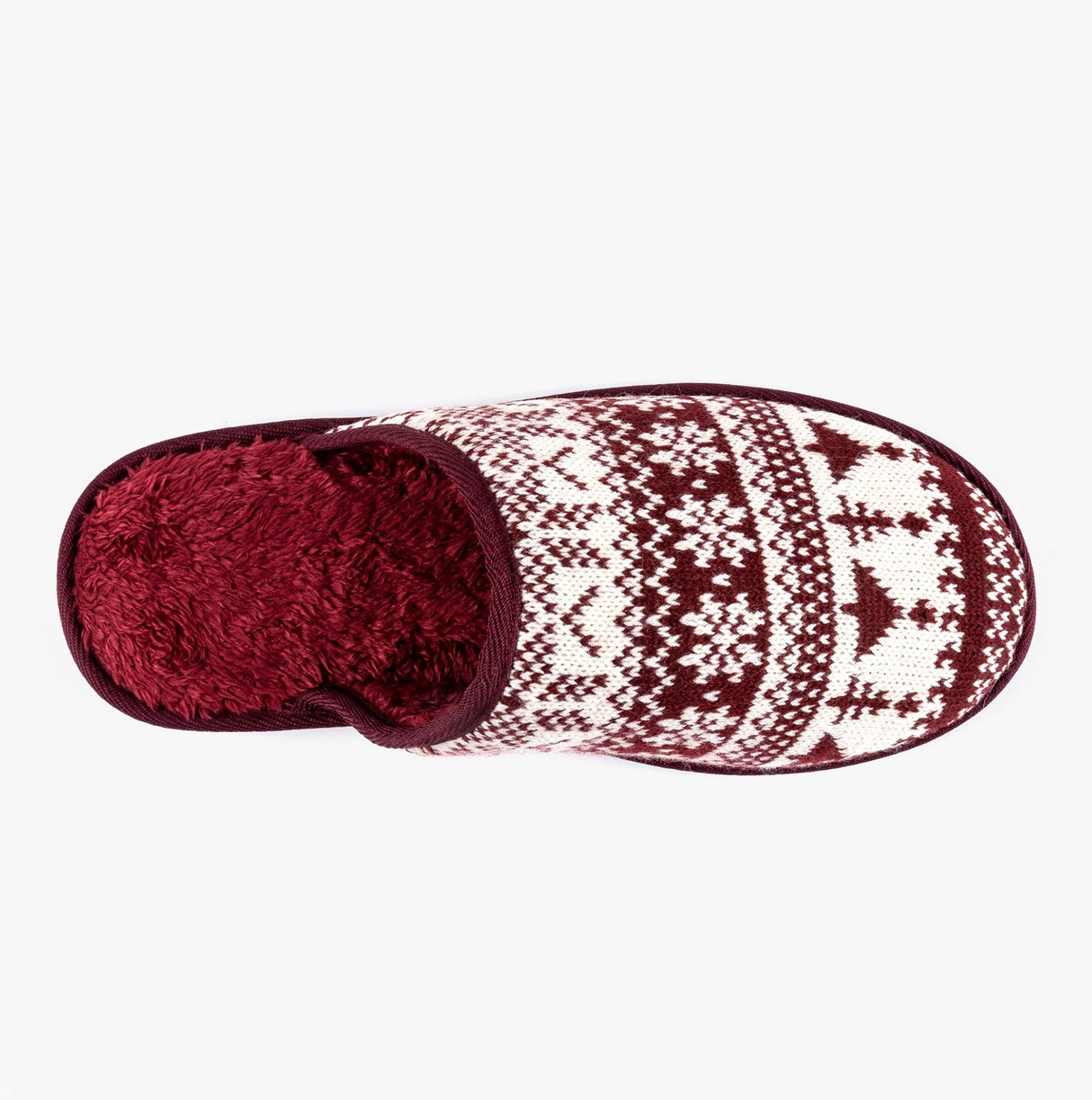Totes Toasties FAIR ISLE Mens Mule Slippers Multi
