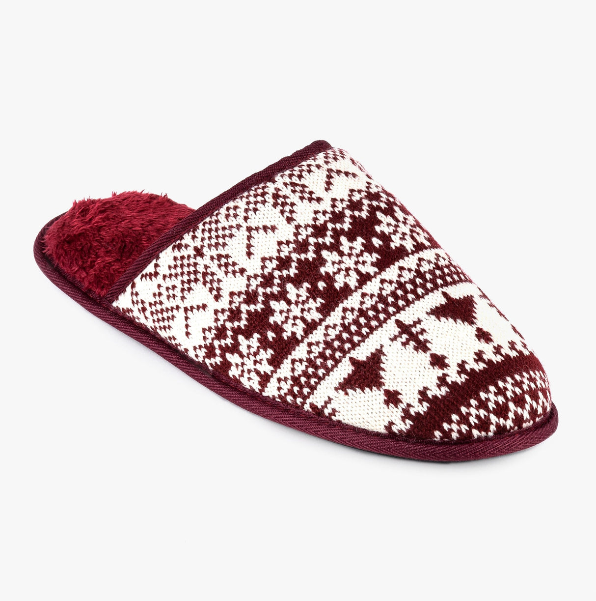 Totes Toasties FAIR ISLE Mens Mule Slippers Multi