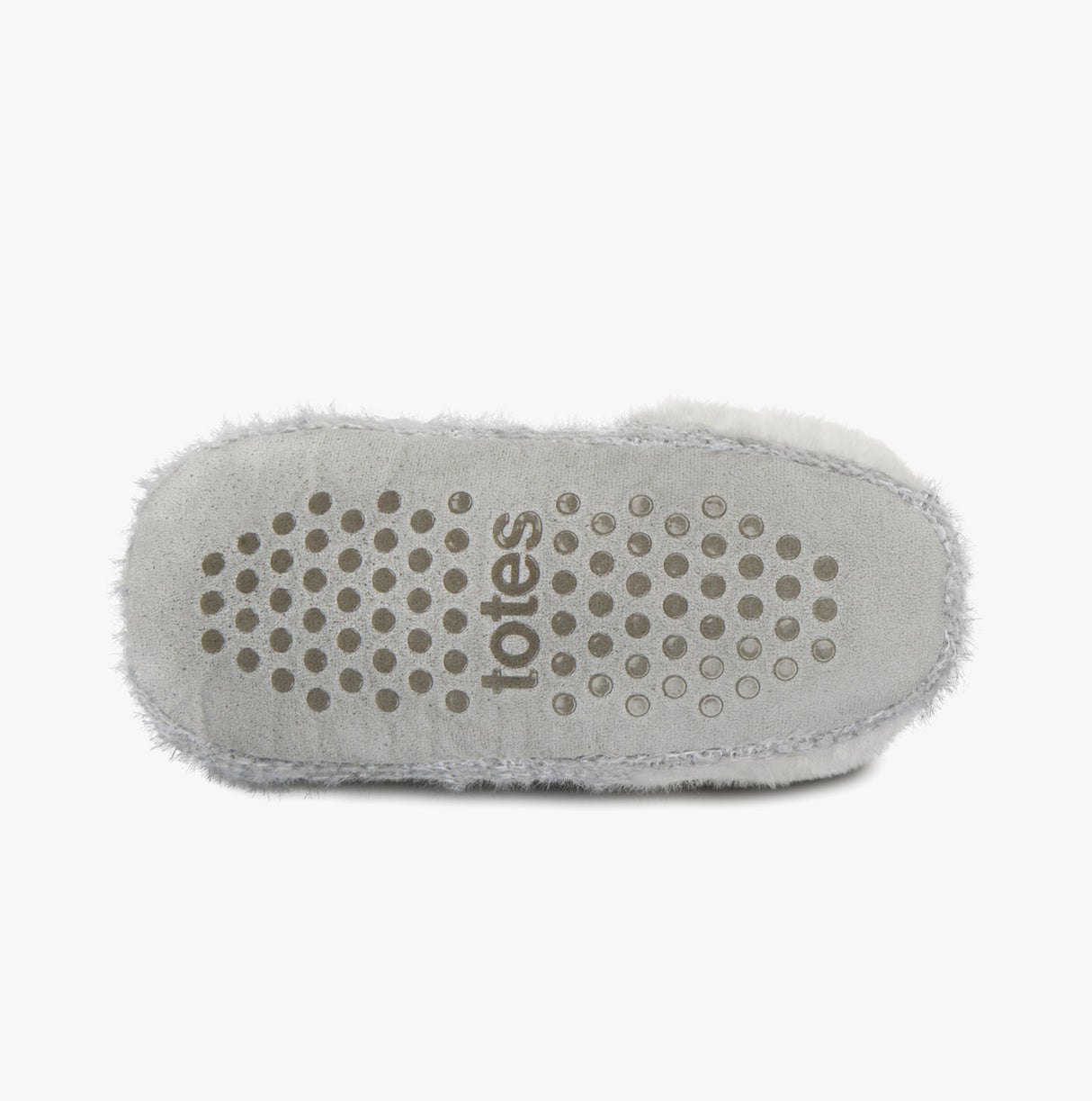 Totes Toasties KNITTED TEXTURED BOOTIES Womens Grey