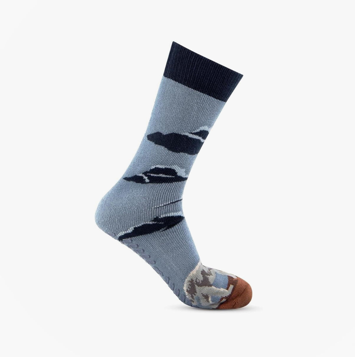 Totes Toasties ORIGINAL NOVELTY SLIPPER SOCKS Mens Socks Wolf