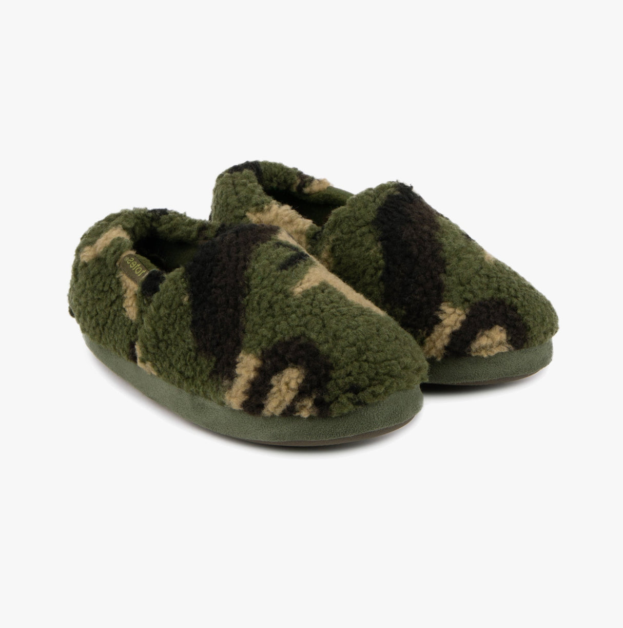 Totes Toasties SHORT Full Back Slippers Unisex Kids Green