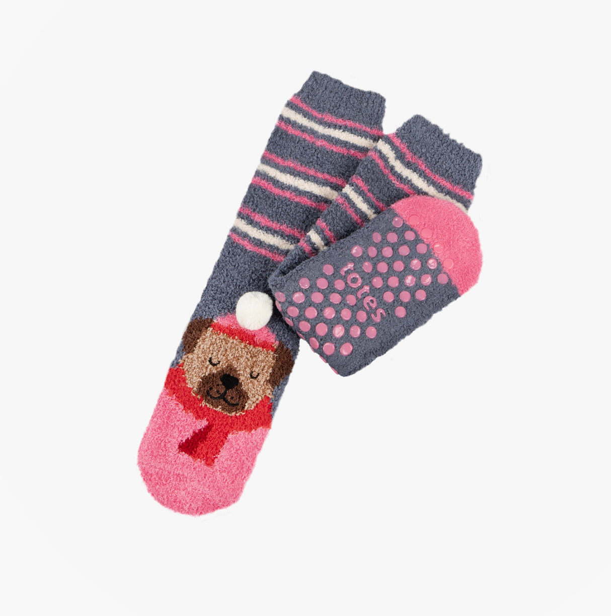 Totes Toasties NOVELTY SUPER SOFT SLIPPER SOCKS Womens Socks Dog