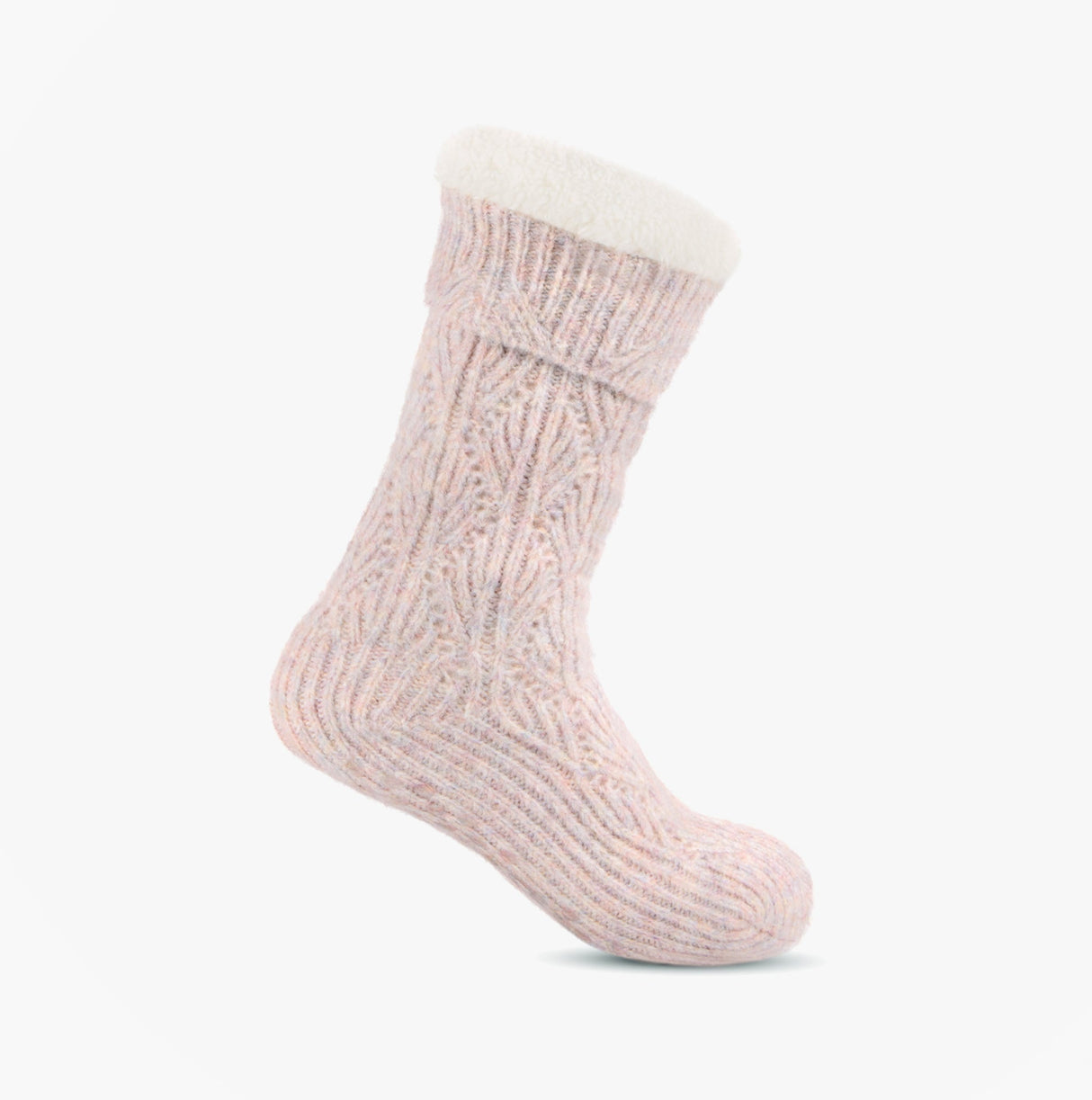 Totes Toasties TEXTURE SLIPPER SOCKS Womens Socks Pink Mix