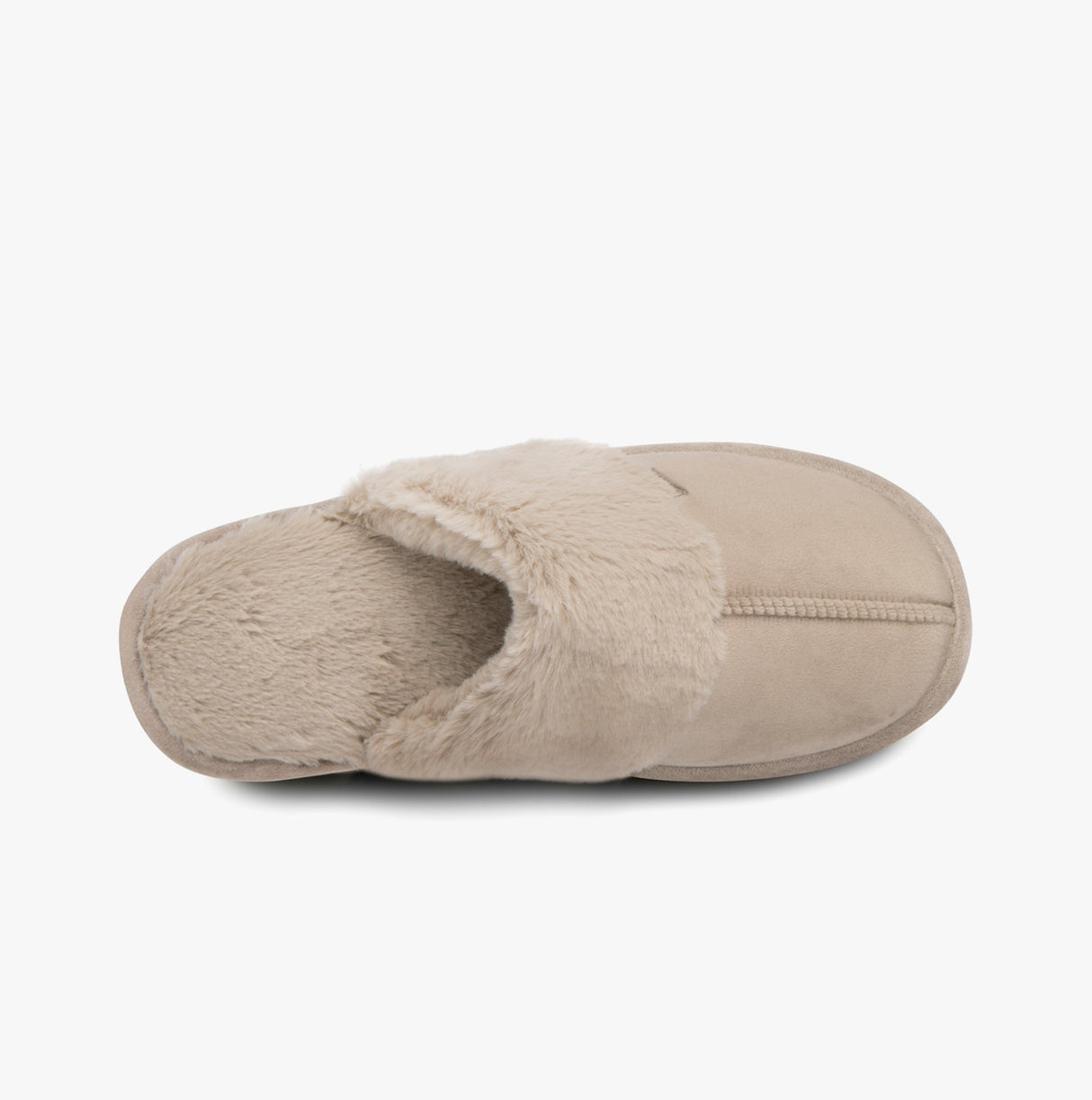 Totes Toasties VELOUR MULE Slippers Womens Taupe