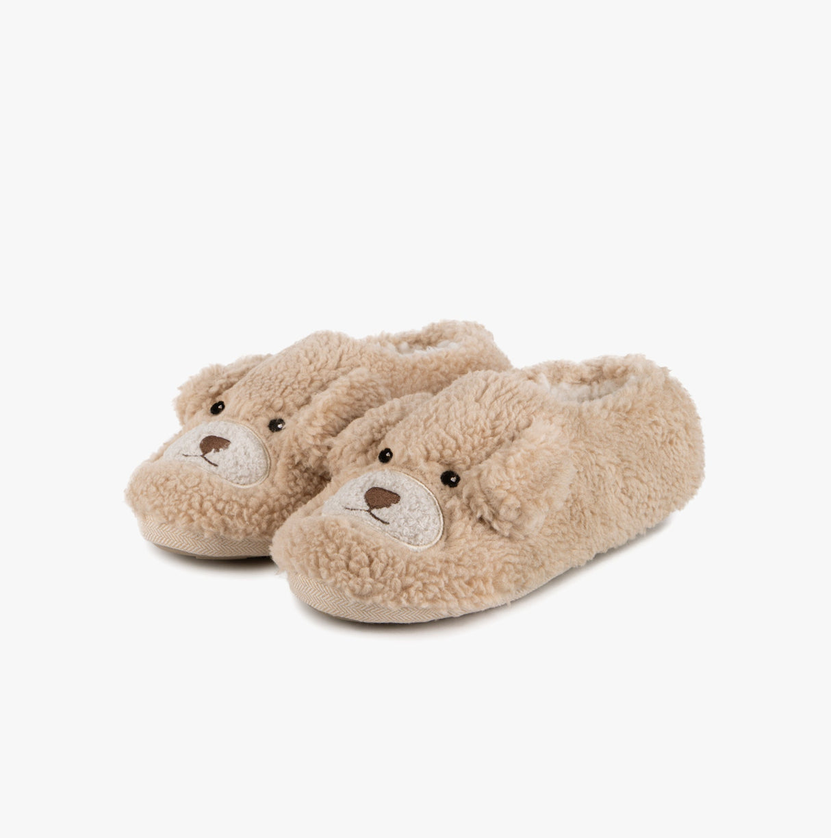 Totes Toasties NOVELTY BORG Slippers Womens Dog