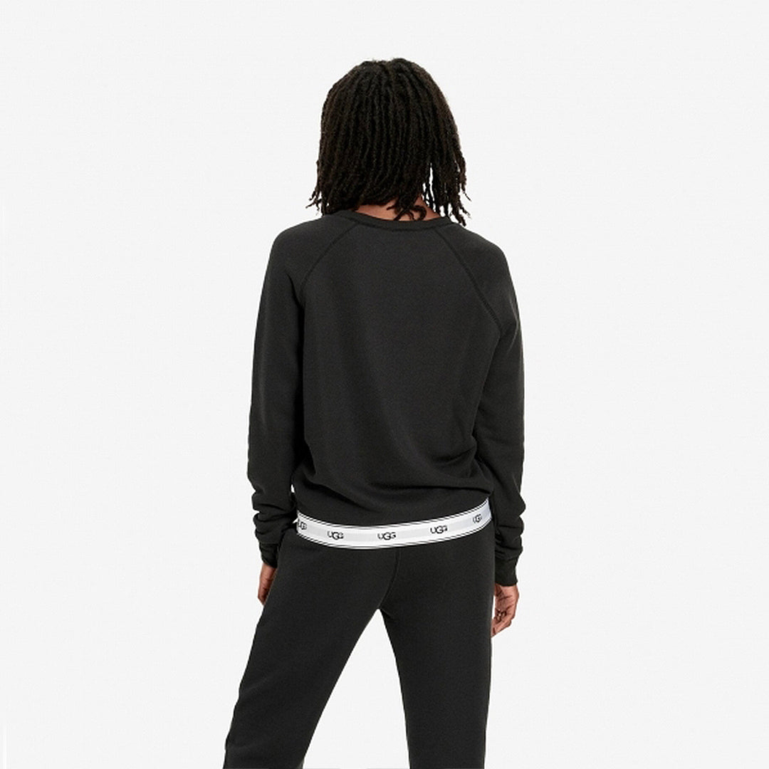 UGG NENA Womens French Terry Sweater Black