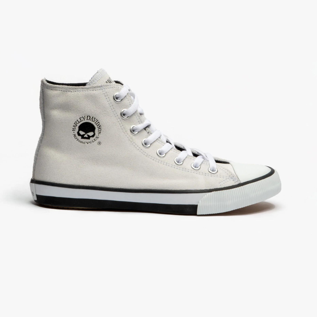 Harley Davidson BAXTER Mens Trainers White