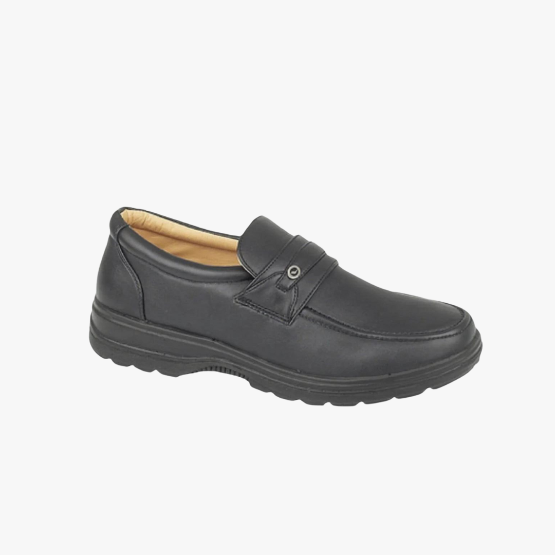 Scimitar M825A Mens Padded Penny Loafer Black