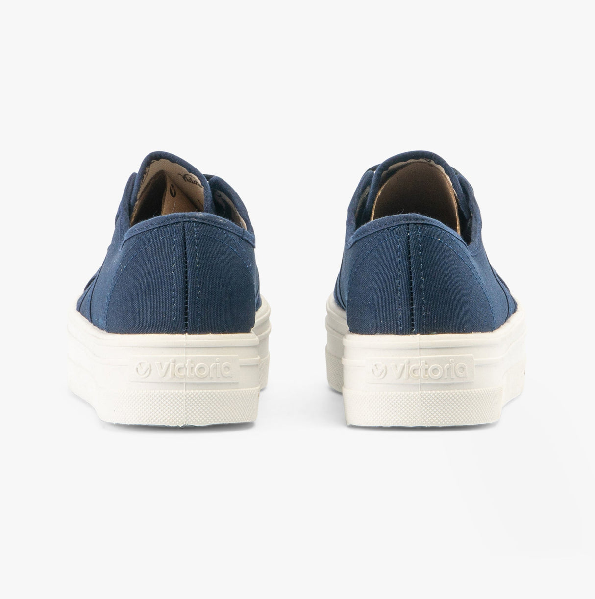 Victoria BARCELONA Womens Platform Canvas Trainers Blue