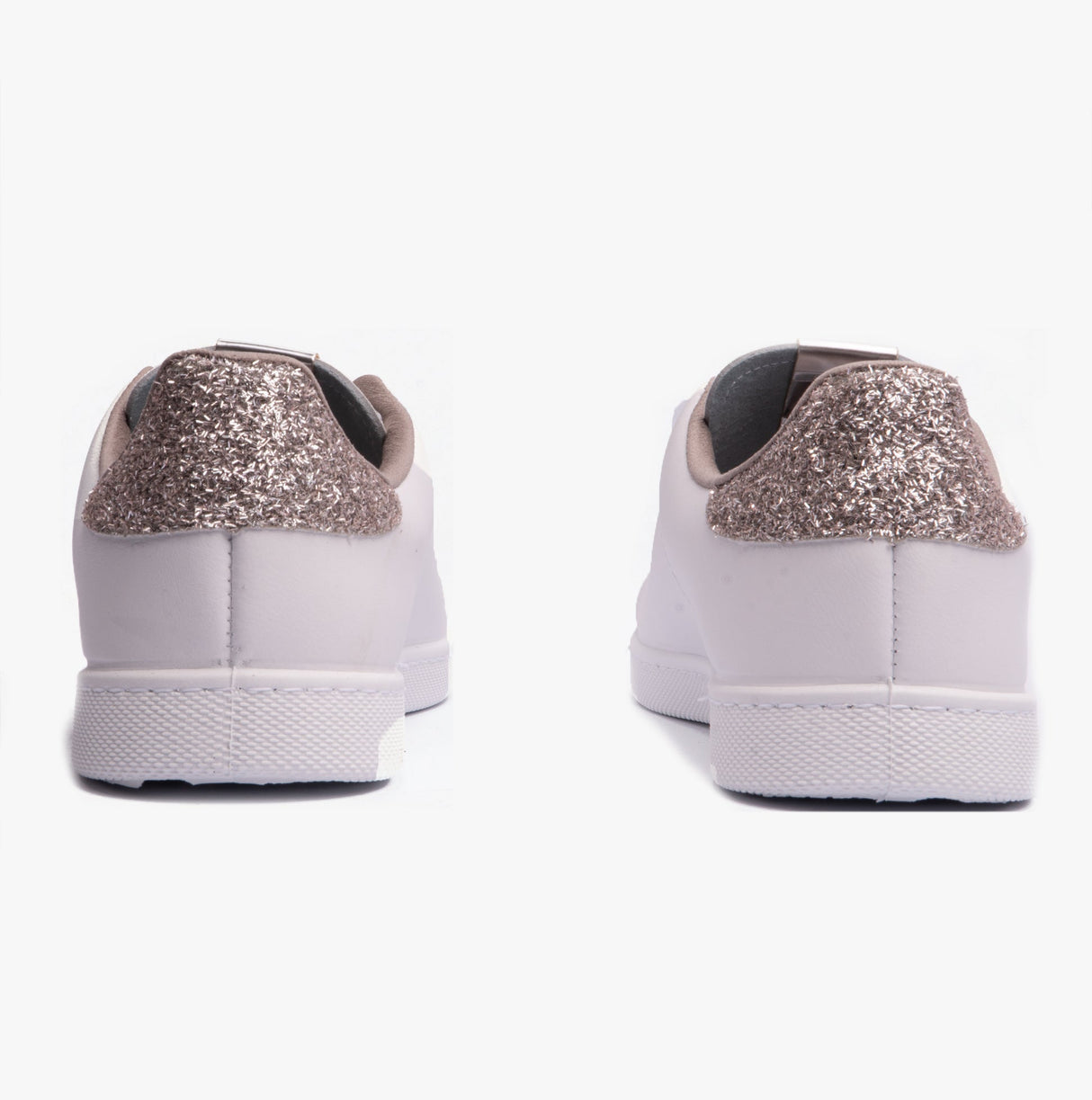 Victoria TENIS LEATHER & GLITTER SWIRLS Womens Trainers Nude