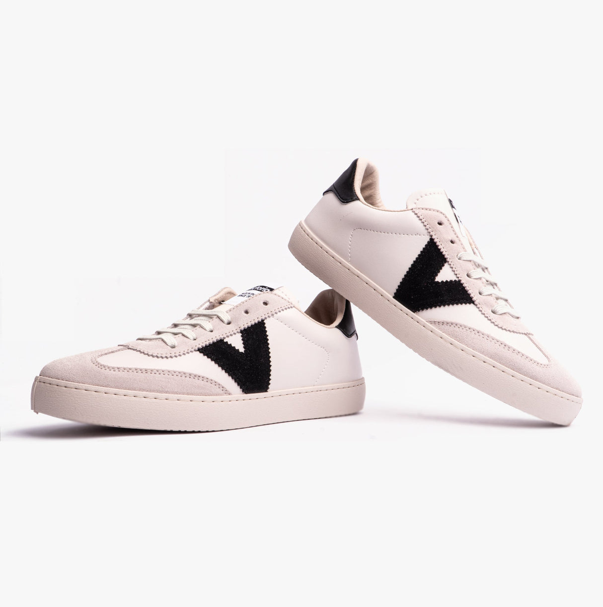 Victoria BERLIN FAUX LEATHER & SPLIT Womens Trainers Negro