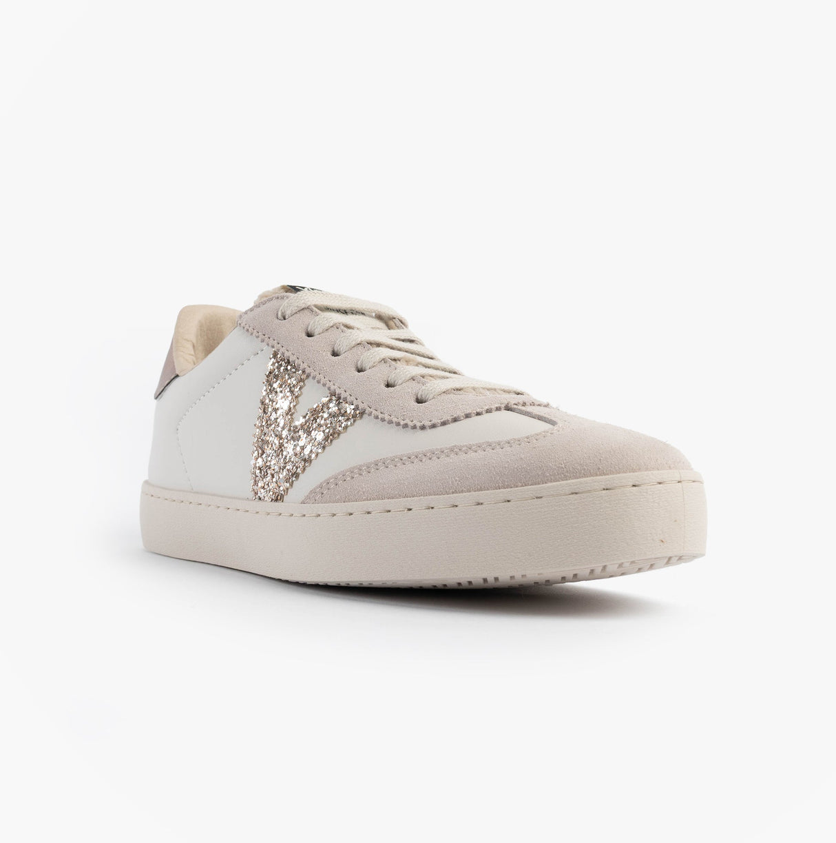 Victoria BERLIN FAUX LEATHER & SHEARLING CYCLIST Womens Trainers Hielo