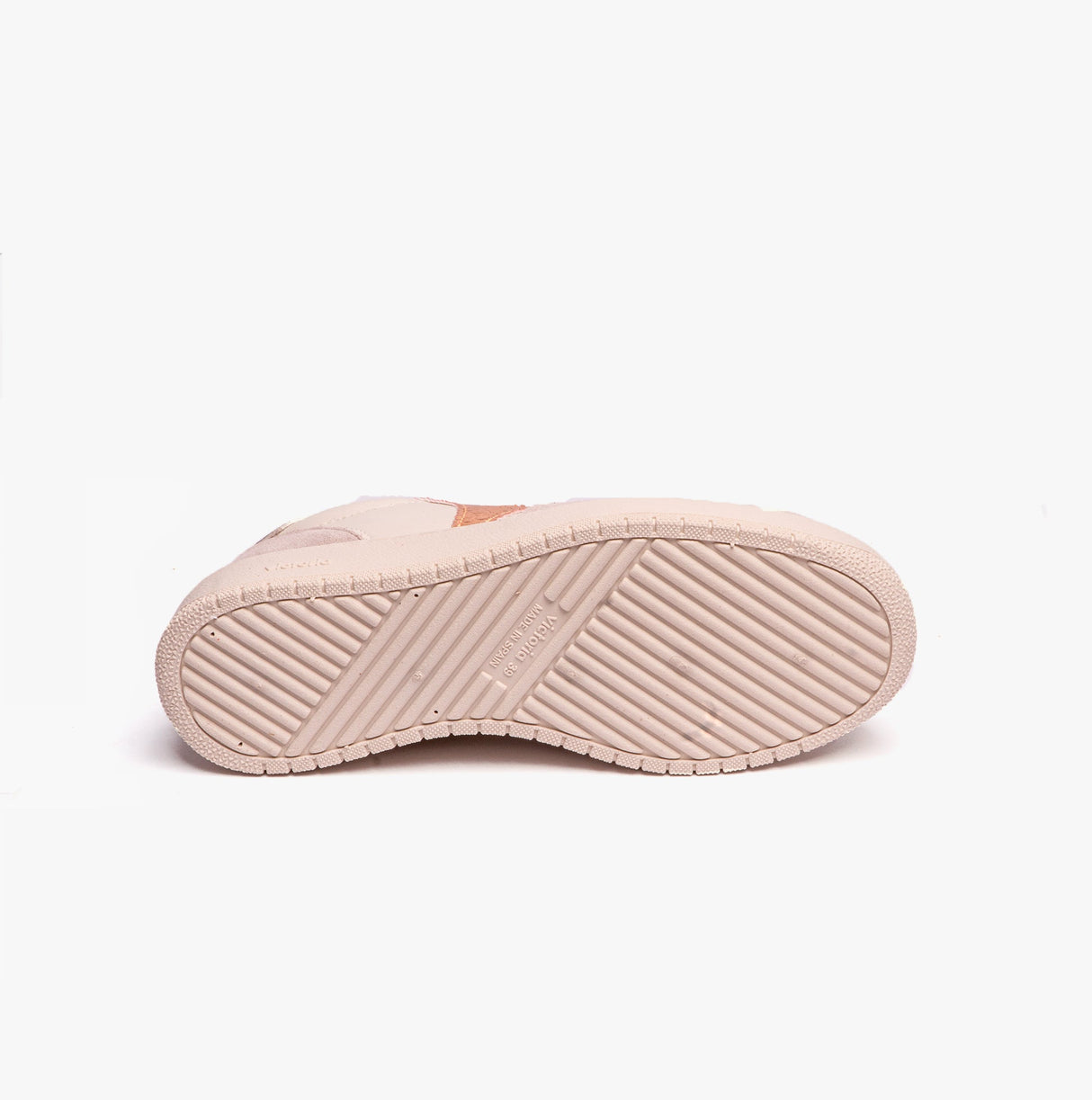 Victoria MADRID METAL & SPLIT LEATHER Womens Trainers Nude