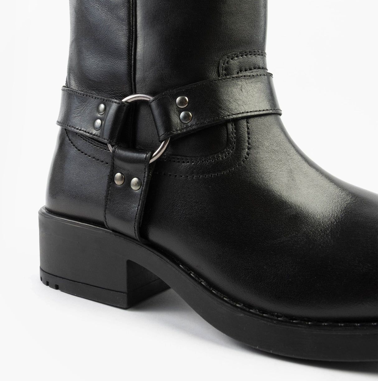 Woodland HIGH HARLEY Mens Leather Western Boots Black