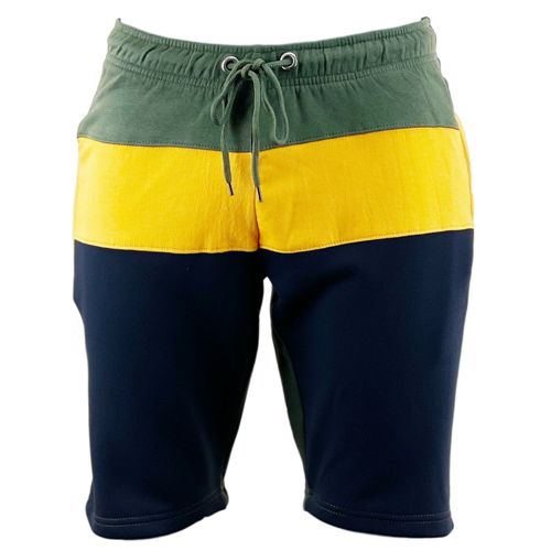 Mens Slim Fit Contrast Fleece Shorts - S010