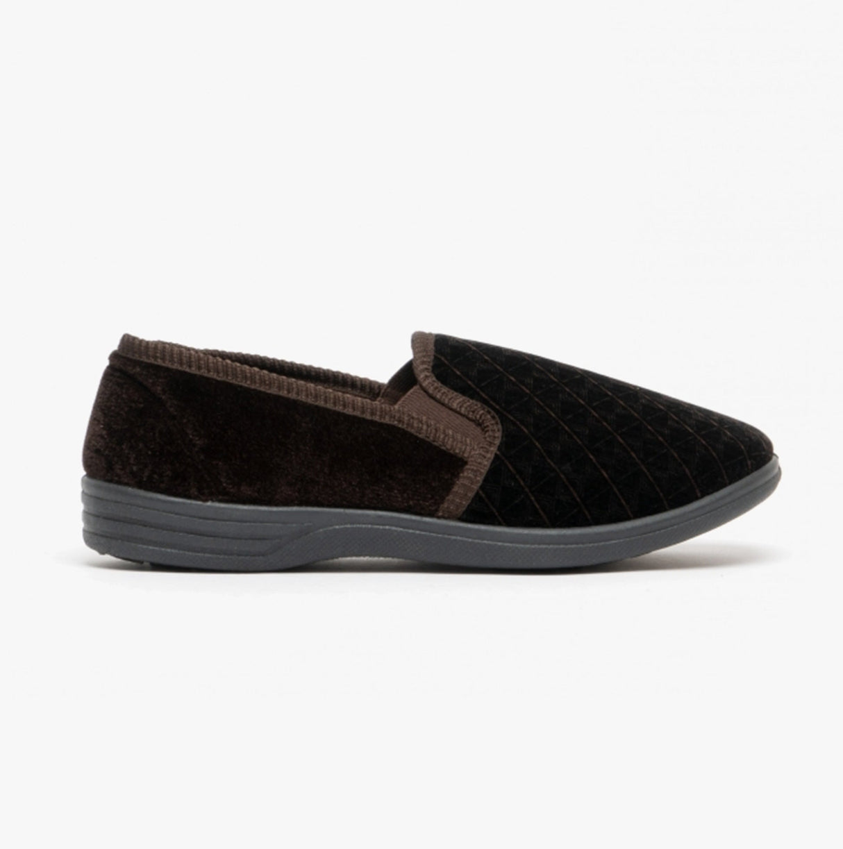 Zedzzz KEVIN Mens Full Slippers Brown