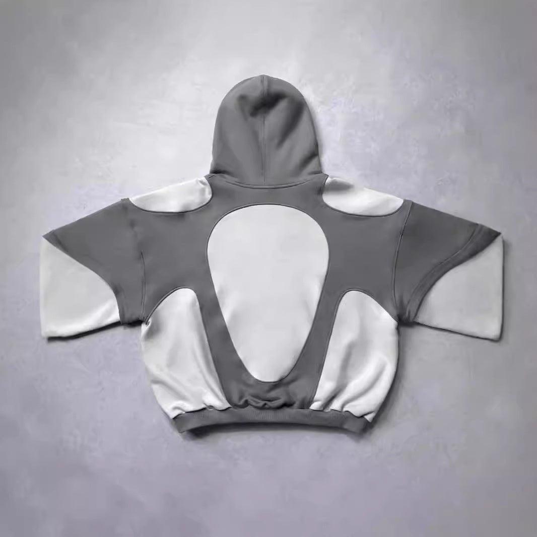 American Y2K Retro Contrast Street Hoodie – Trendy 3D Effect vintage style hoodie