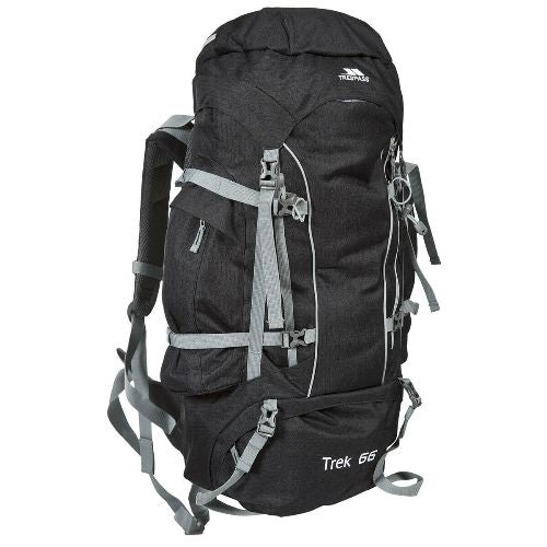 Trespass 'Trek' 66 Litre Camping Hiking Bag Travel Backpack