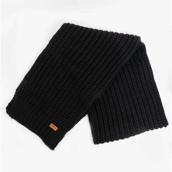 Barbour SALTBURN BEANIE & SCARF Womens Gift Set Black