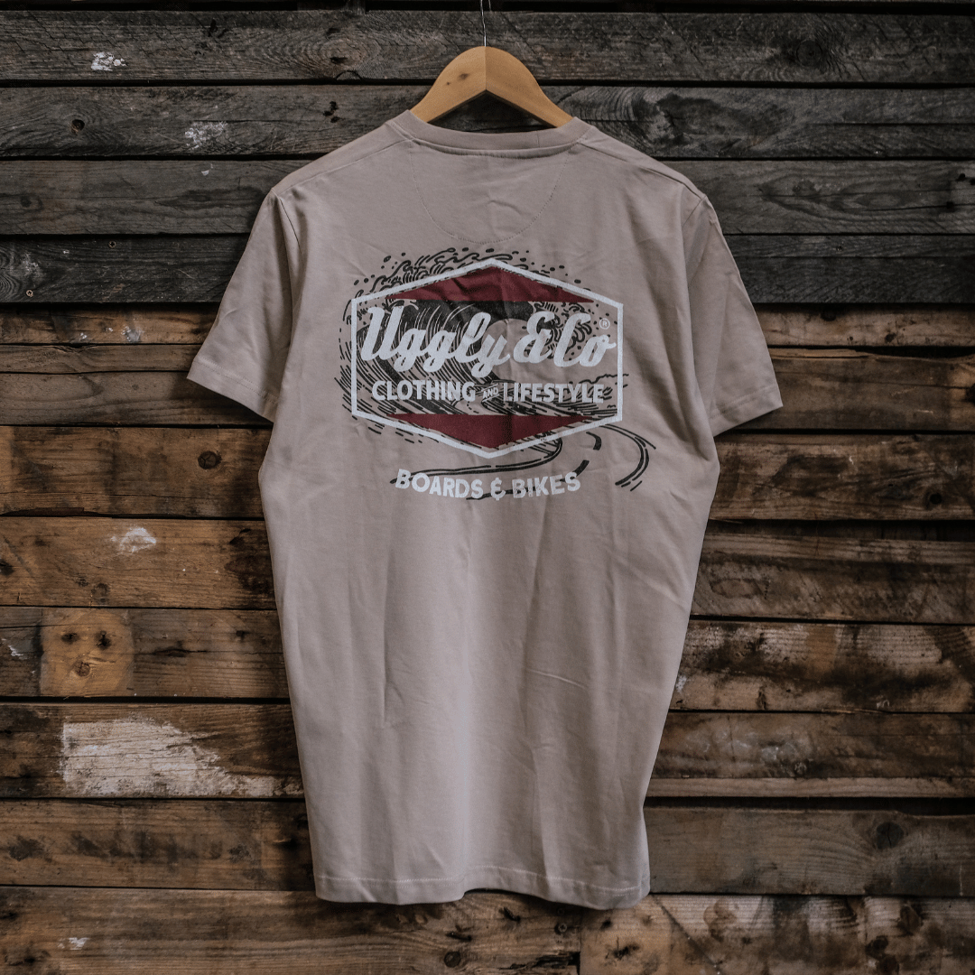 Beige Surf Diamond Tee