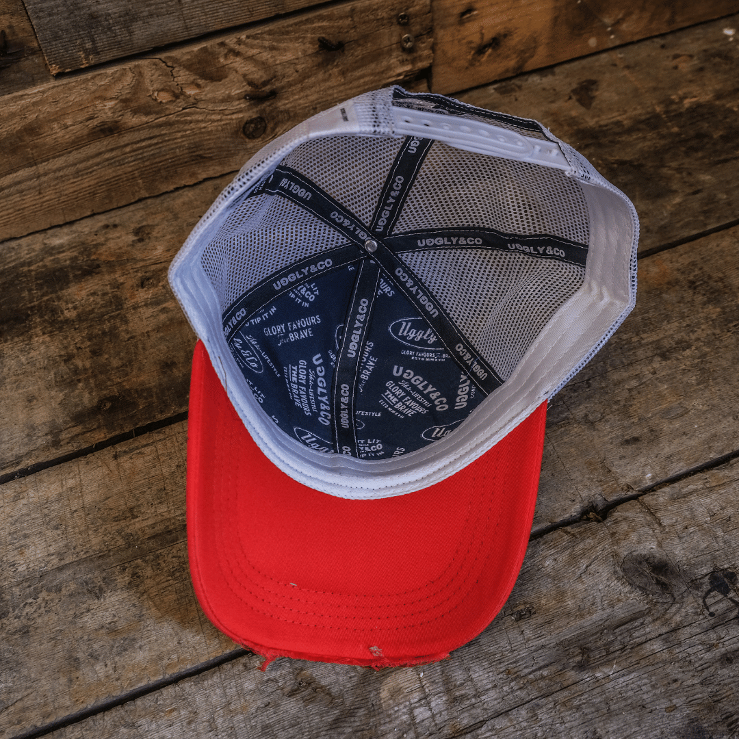 Blue & Red Diamond Cap