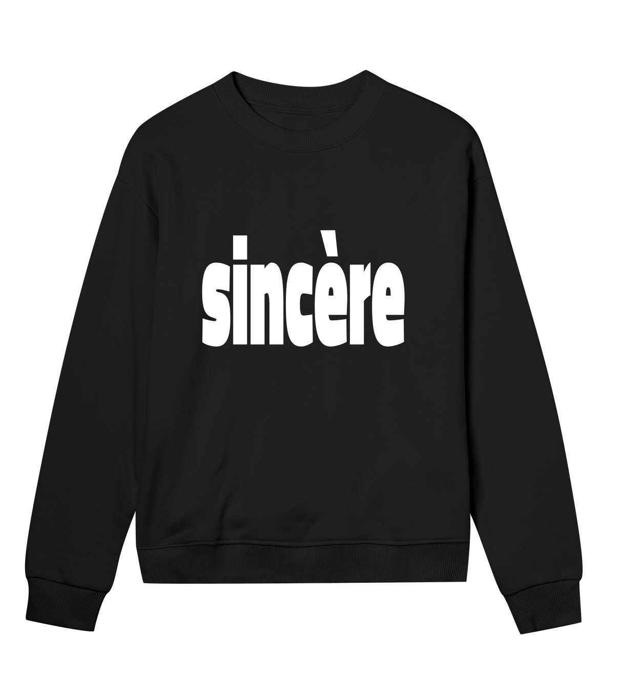 Sincère Womens Sweatshirt White Type
