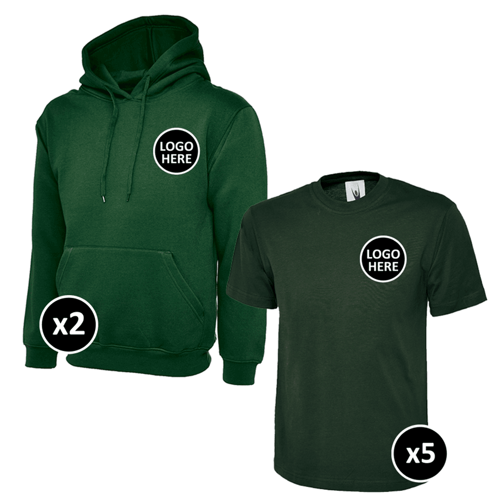 Uneek Hoodie & T-Shirts Bundle - 7 Items