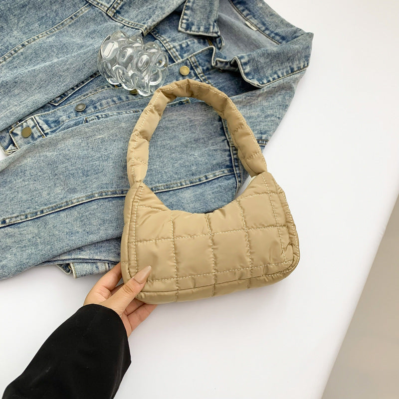 Fashion Simple One Shoulder Underarm New Moon Women's Bag