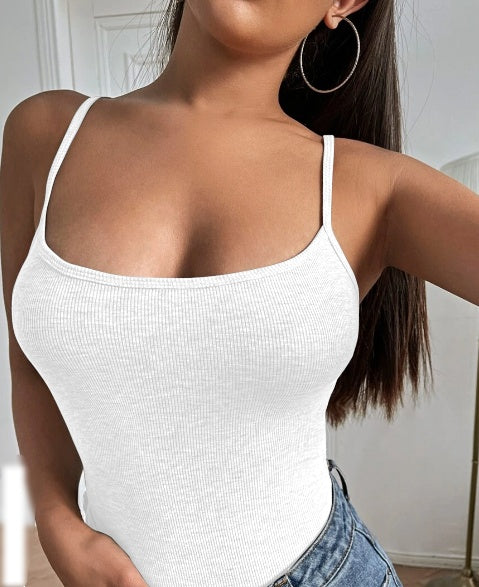 Solid Color Halter Top For Women