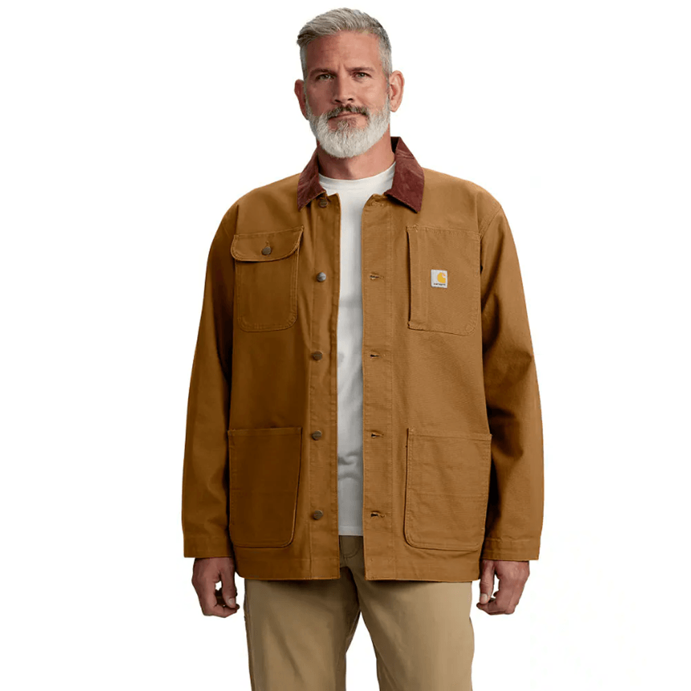 Carhartt 106675 Loose Fit Firm Duck Blanket-Lined Chore Coat