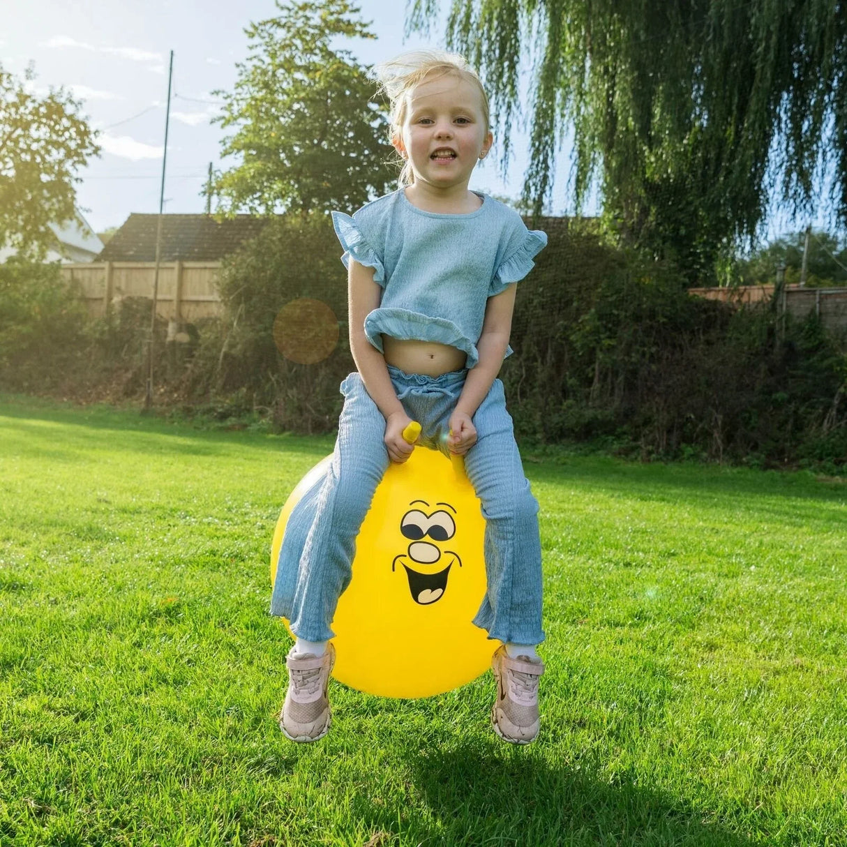 Jump 'N' Bounce Smiley Hopper 50cm - Yellow