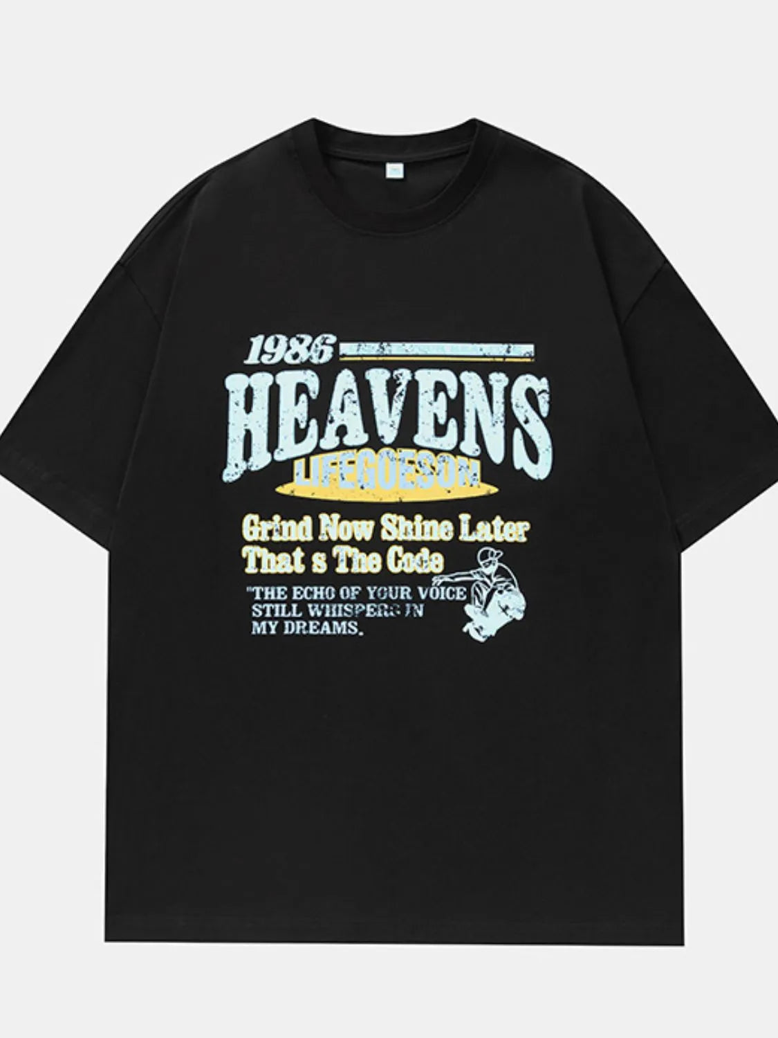 Men's Plus Size Graphic Round Neck Half Sleeve T-Shirt