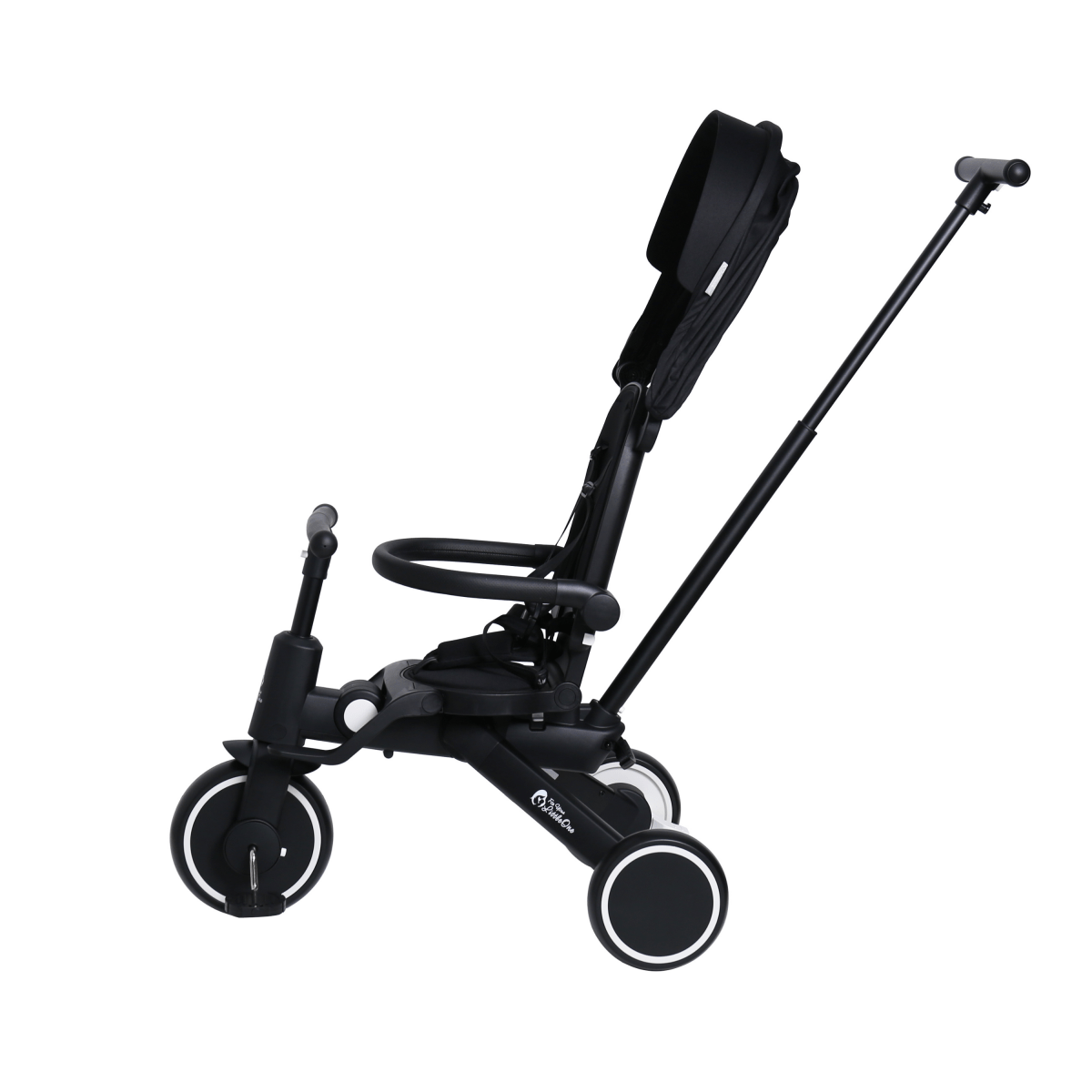 Foryourlittleone Xplor 6 in 1 Foldable Trike - Jet Black (10m-5y)