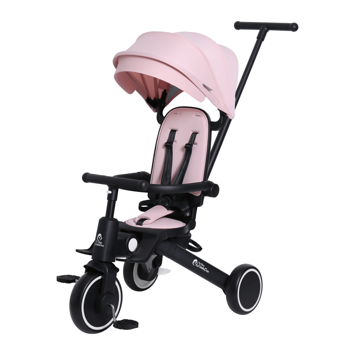 Foryourlittleone Xplor 6 in 1 Foldable Trike - Pastel Pink (10m-5y)