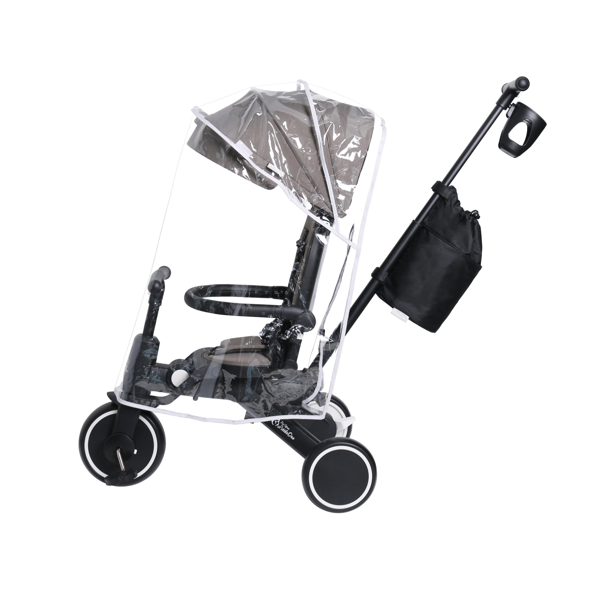 Foryourlittleone Xplor Ultimate 6 in 1 Foldable Trike - Grey Olive (10m-5y)