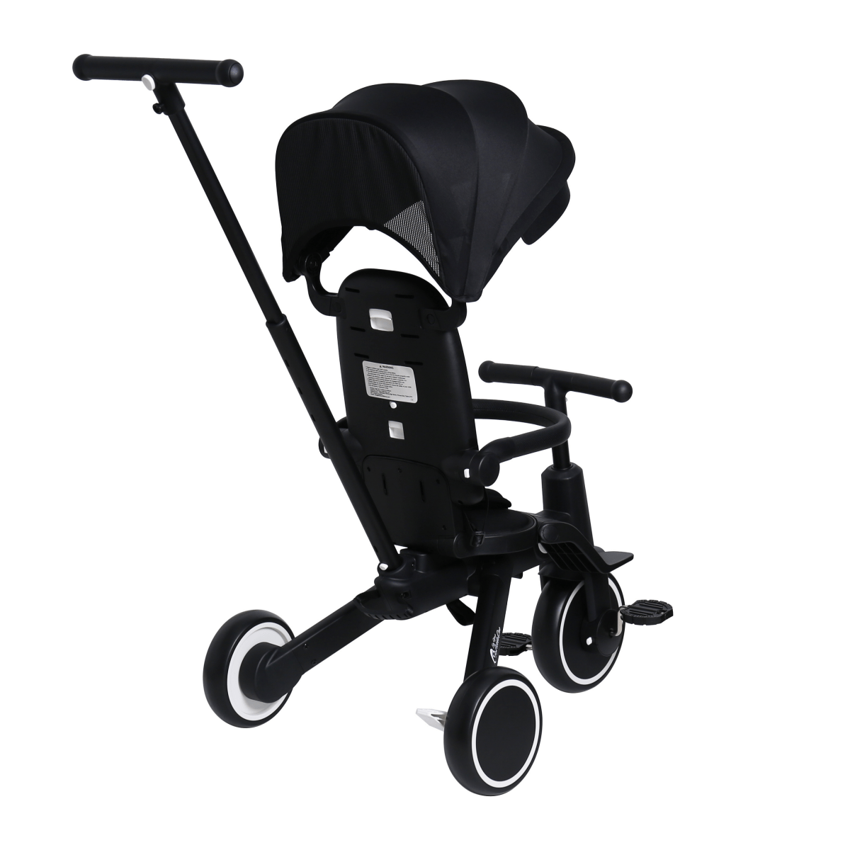Foryourlittleone Xplor Ultimate 6 in 1 Foldable Trike - Jet Black (10m-5y)