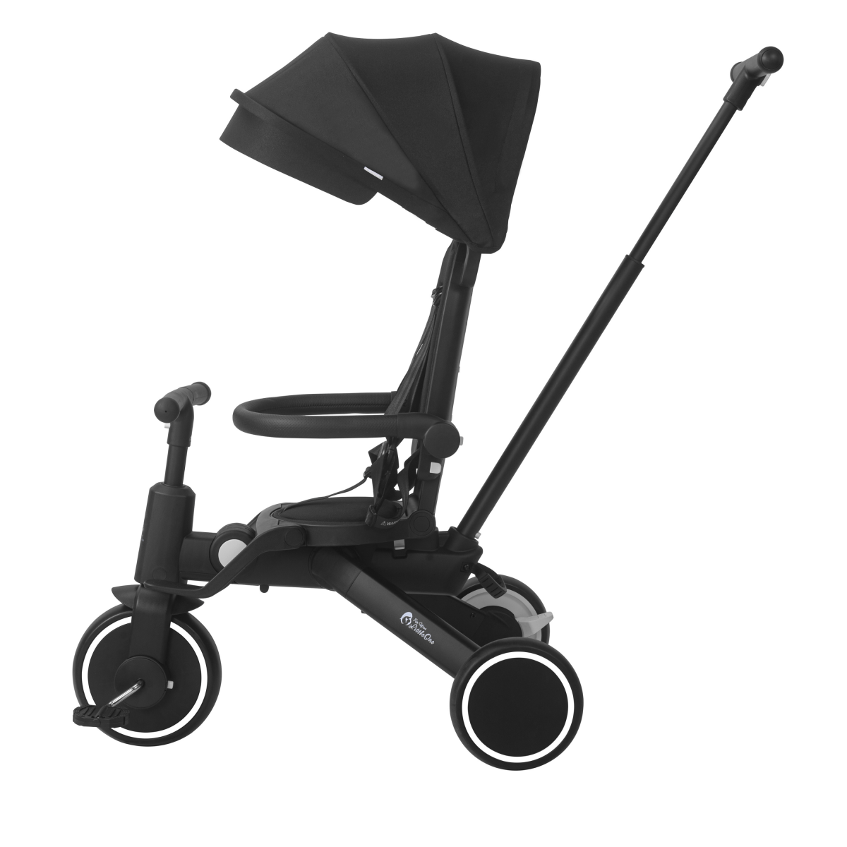 Foryourlittleone Xplor Plus 6 in 1 Foldable Trike - Jet Black (10m-5y)
