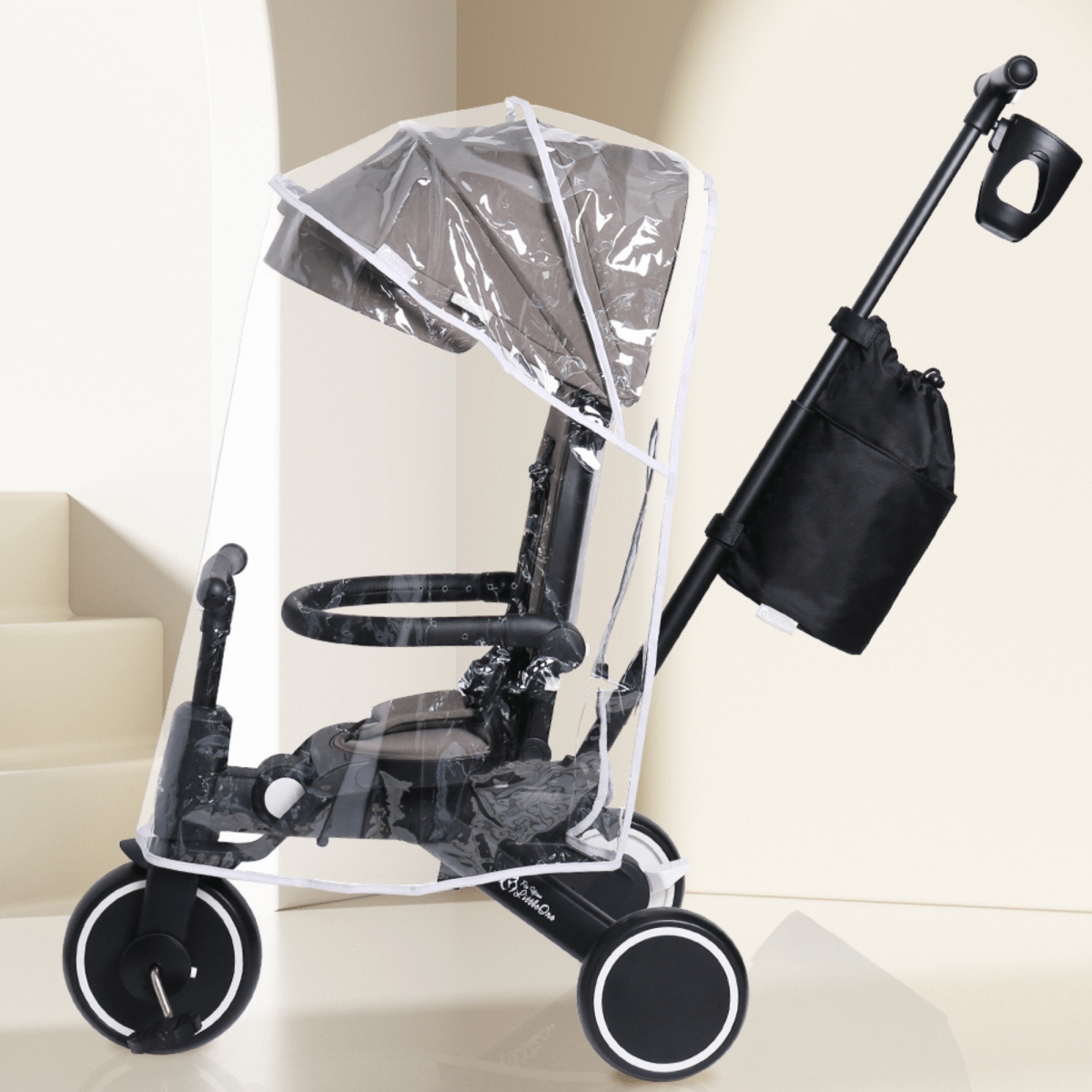 Foryourlittleone Xplor Ultimate 6 in 1 Foldable Trike - Pastel Pink (10m-5y)