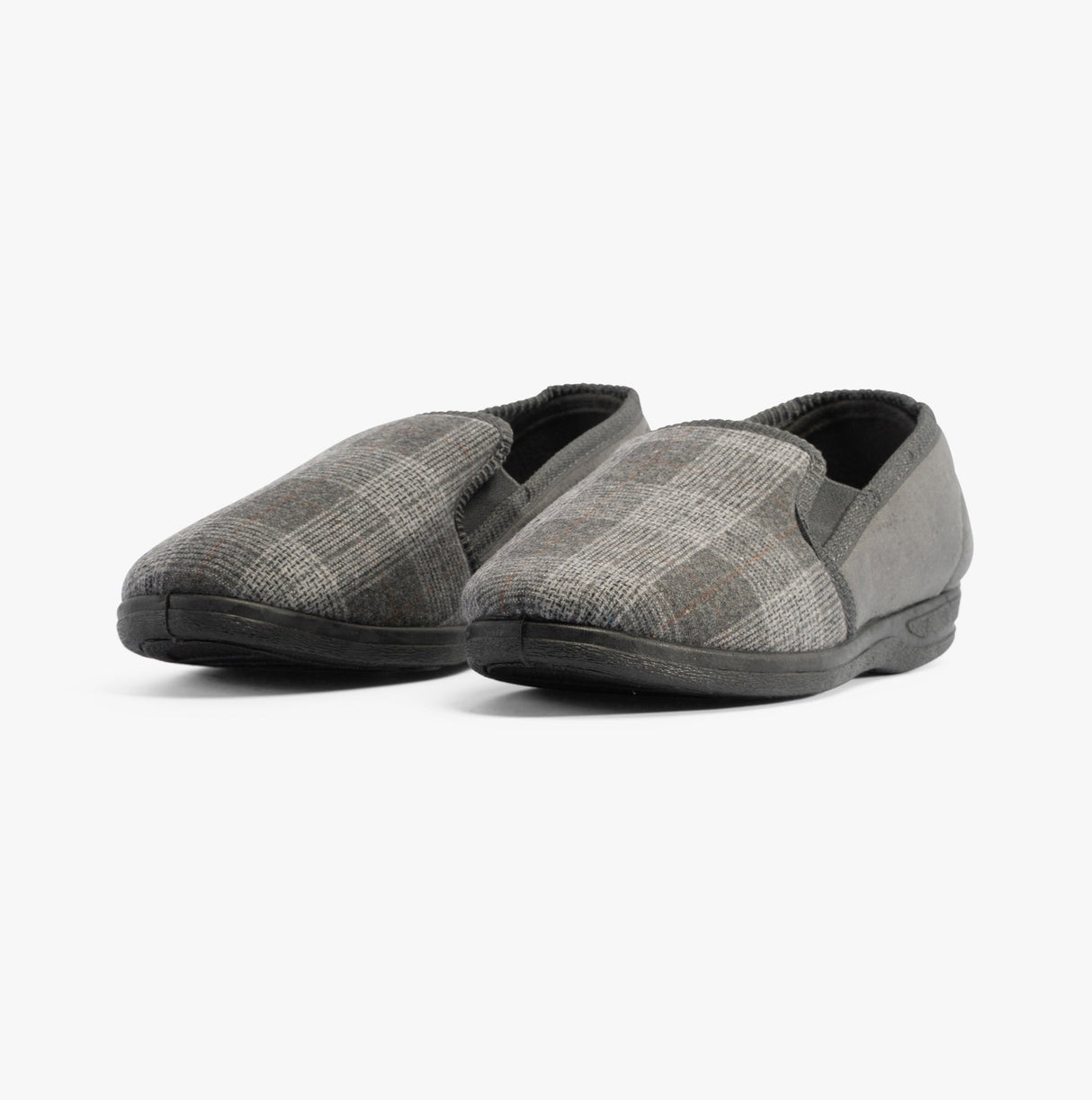 Jo & Joe GEOFF Mens Full Slippers Grey
