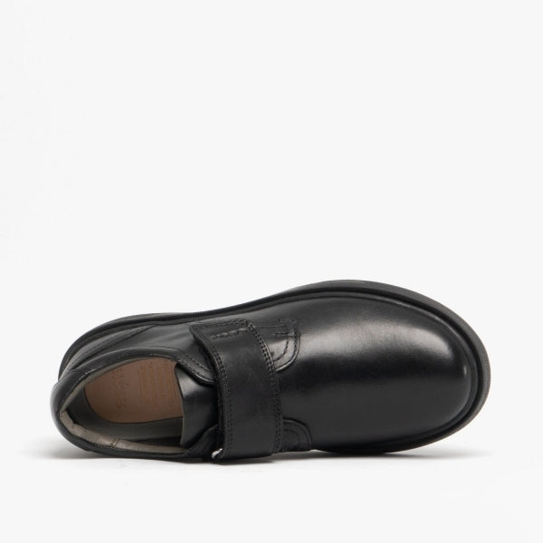 GEOX RIDDOCK Boys Single Strap School Shoes Black