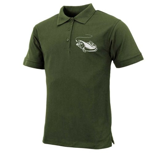 Mens Fish Logo Polo