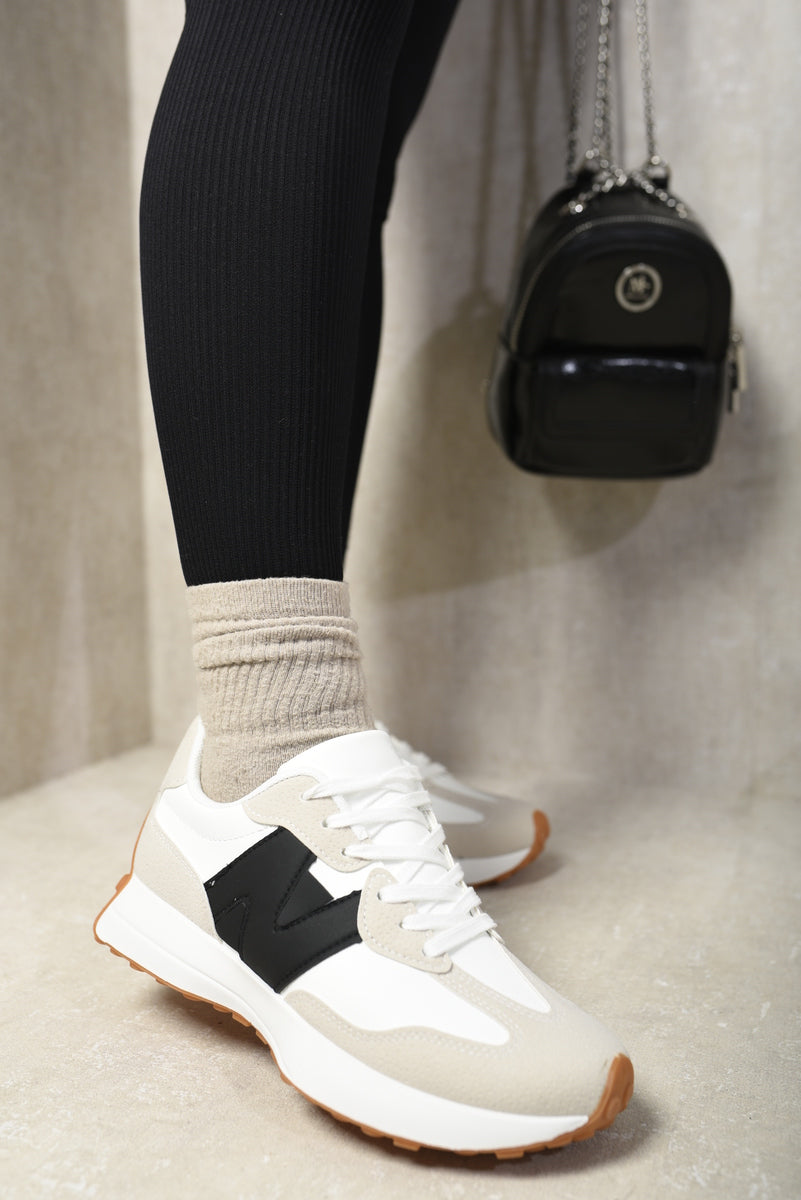 Low Top Lace Up Trainers-1