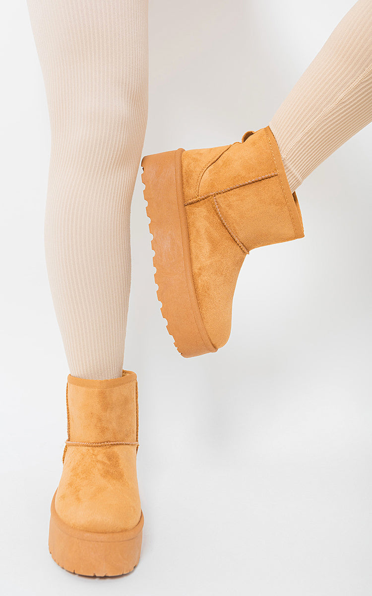 Thick Heel Platform Boots-7