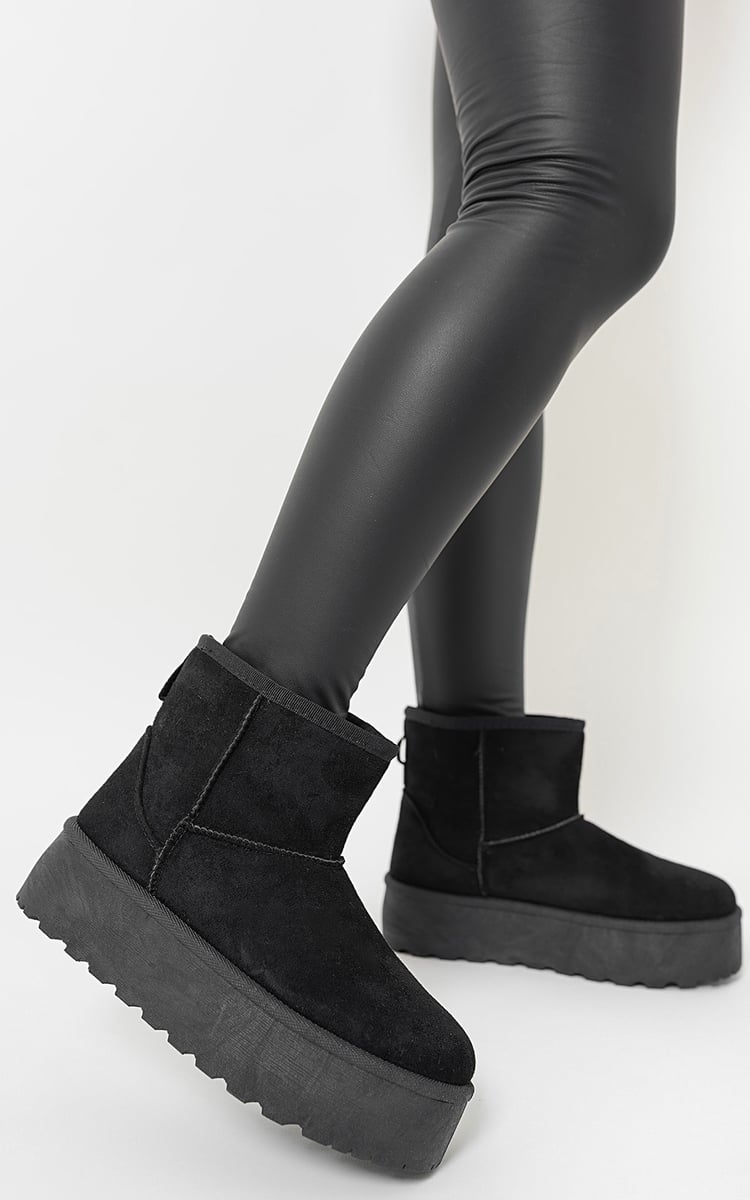 Thick Heel Platform Boots-5
