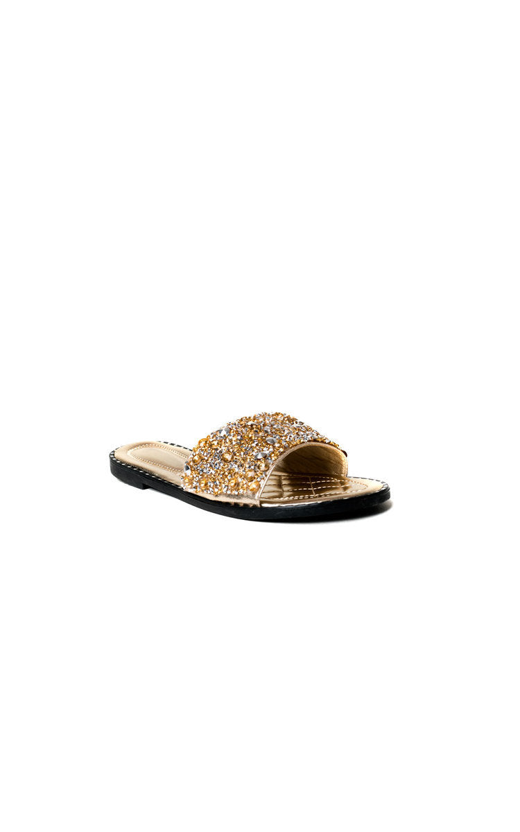 Embellished Slip On Sandals-3
