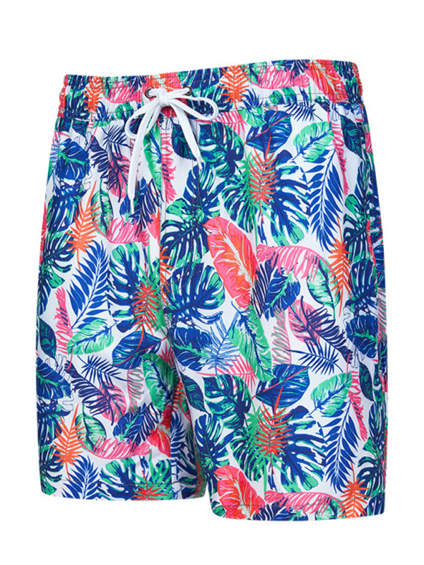 Men's Wonderland Floral Print Vacation Shorts