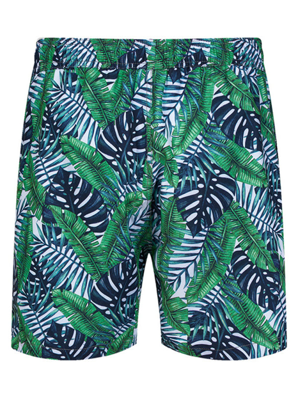 Men's Wonderland Floral Print Vacation Shorts