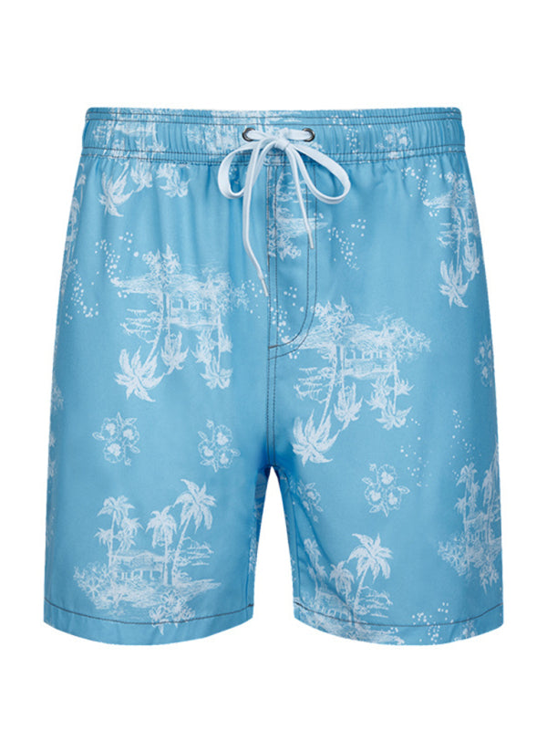 Men's Wonderland Floral Print Vacation Shorts
