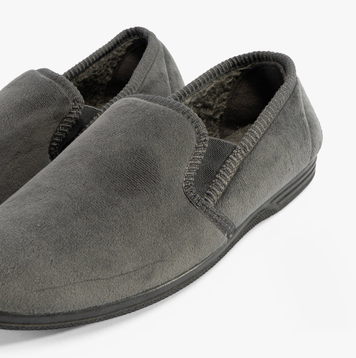 Jo & Joe JAKE Mens Full Slippers Grey
