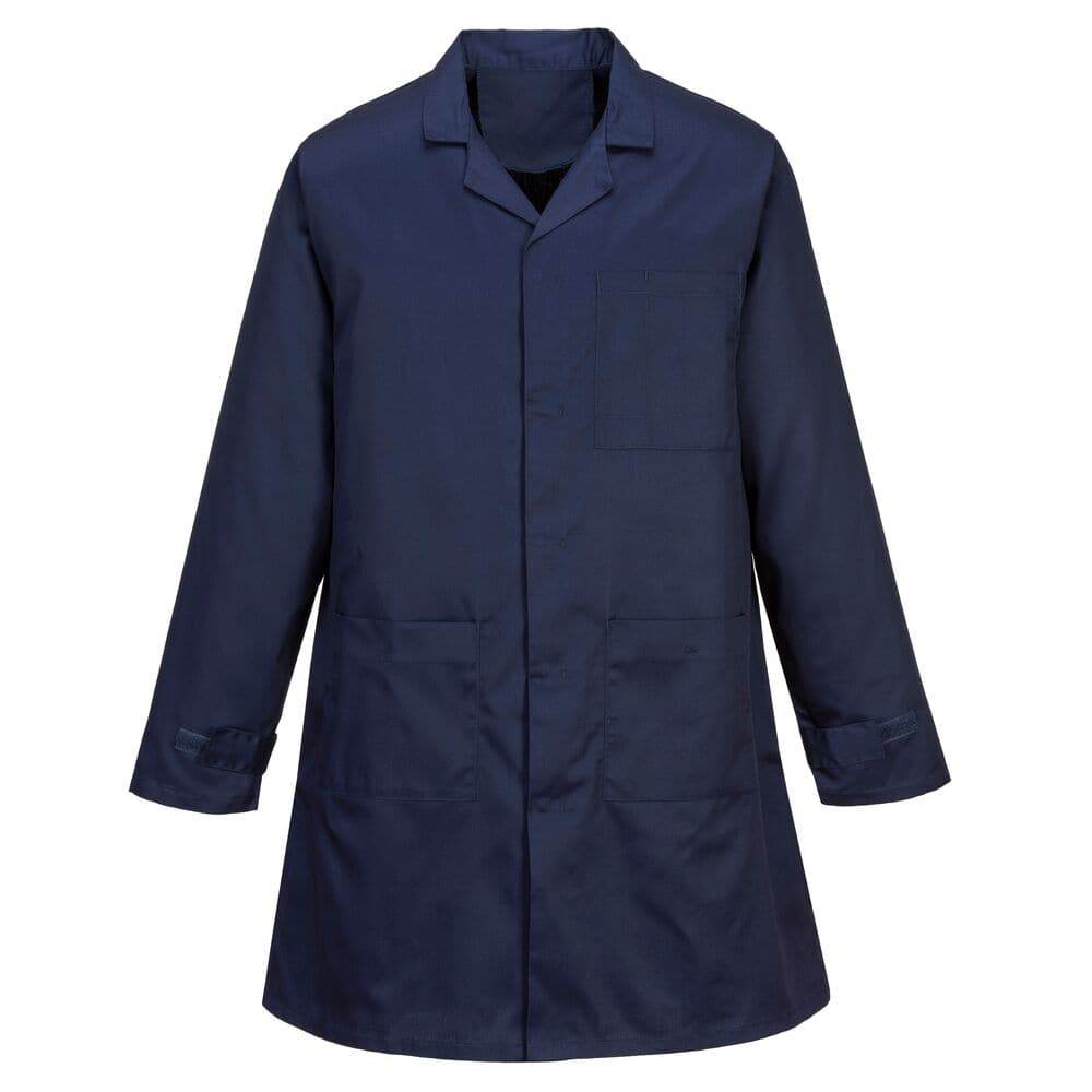 Portwest AS10 Anti-Static ESD Coat Navy XL